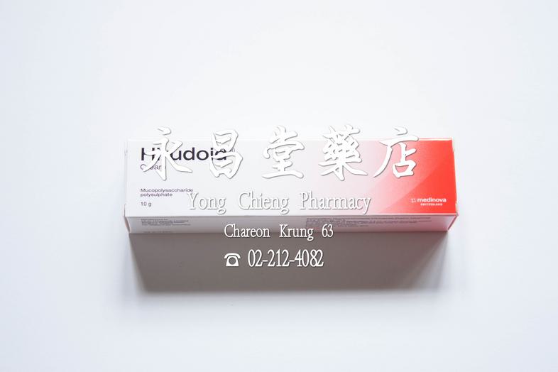 ฮีรูดอยด์, มิวโคโพลี แซคคาไรด์ โพลีซัลเฟต, ยาใช้ภายนอก 10 กรัม Hirudoid Cream, Mucopolysaccharide polysulphate, 10 g ### co...